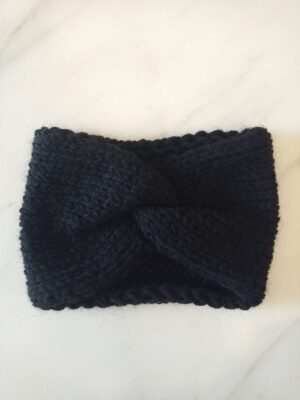 Fascia/turbante per capelli nera