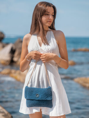 Pochette teté blu