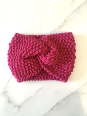 Fascia/turbante per capelli fucsia