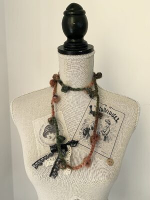 Collana Pois multicolor in lana